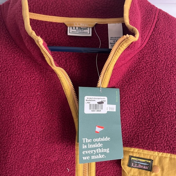 ll Bean quarter zip fleece NWT - Picture 2 of 3